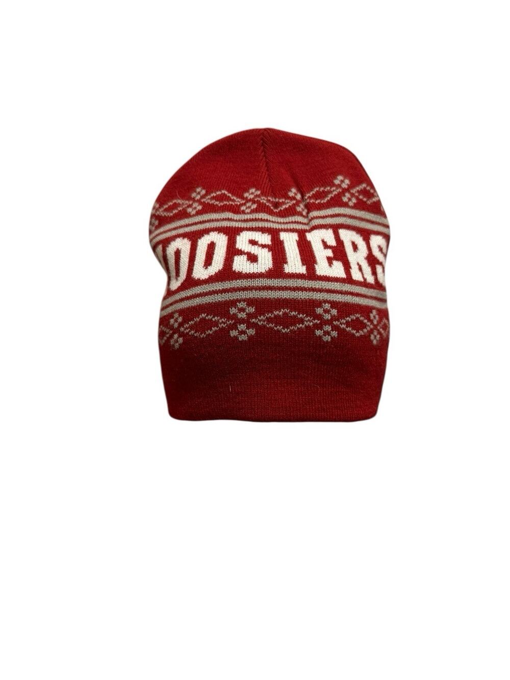 Captivating Headwear University Of Indiana Hoosiers Knit Skull Beanie Hat Red